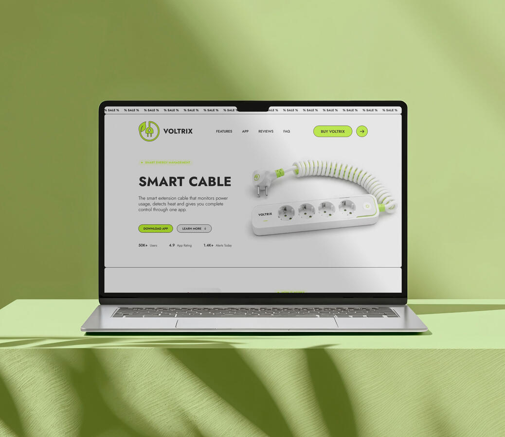 This was my exam project for my UI/UX class where i needed to design a onepager to promote my product and app.
